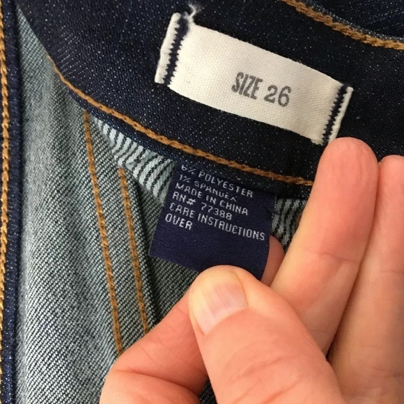 Madewell Jeans Sz 26 Skinny Crop 8” Rise Dark Wash - Picture 4 of 8